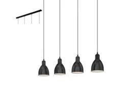 EGLO Hanglamp PRIDDY - Zwart Zwart