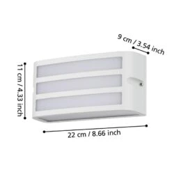 EGLO Camarda Wandlamp - E27 - 22 Cm - Wit -Eglo 6cb4ffd3821e46e5b94ac2d8178a179c