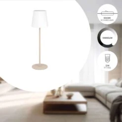 EGLO Fiorana Tafellamp - E14 - 53 Cm - Zandkleur/Beige/Wit -Eglo 6fb3e40e68314656b7b5977eb381c484