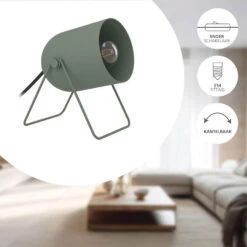 EGLO Tilston Tafellamp - E14 - 14.5 Cm - Groen - Kantelbaar -Eglo 734f3ae74a3c4ef88b3fd390e0eafd97
