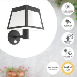 EGLO Altilia Solar Wandlamp - LED - 20 Cm - Zwart/Wit 7 EGLO Altilia Solar Wandlamp - LED - 20 Cm - Zwart/Wit -Eglo 7dcde695a6b741cd9022a1098b7944ec