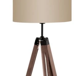 EGLO Lantada Vloerlamp - E27 - 143 Cm - Noten/Taupe 7 EGLO Lantada Vloerlamp - E27 - 143 Cm - Noten/Taupe -Eglo 80a066332da44e858e2a1c5fb66ff0b9