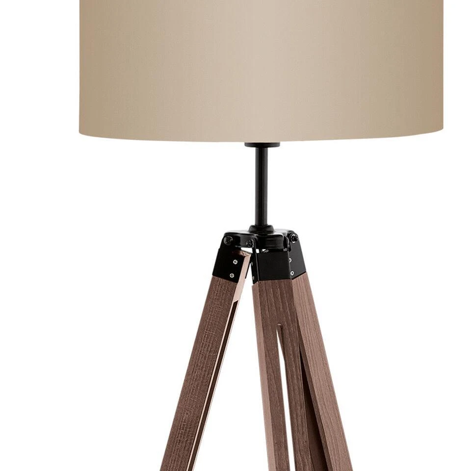 EGLO Lantada Vloerlamp - E27 - 143 Cm - Noten/Taupe 3 EGLO Lantada Vloerlamp - E27 - 143 Cm - Noten/Taupe - Afbeelding 3