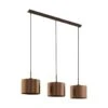 EGLO Hanglamp Saganto 3-lichts - Bruin/koperkleur