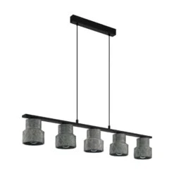 EGLO Hanglamp Hillcot 5-lichts - Zwart