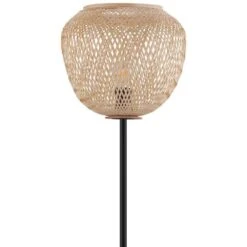 EGLO Vloerlamp Dembleby - Zwart/bruin -Eglo 81028641 0400