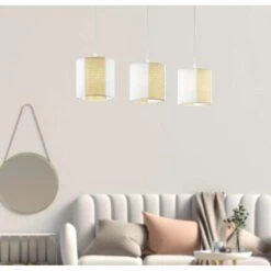EGLO Hanglamp Arnhem 3-lichts - Wit/bruin 7 EGLO Hanglamp Arnhem 3-lichts - Wit/bruin -Eglo 81028685 0500