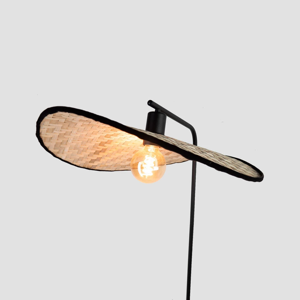 EGLO Marywell Staande Lamp - E27 - Hout - Zwart/Bruin 4 EGLO Marywell Staande Lamp - E27 - Hout - Zwart/Bruin - Afbeelding 4