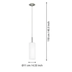 EGLO Troy 3 Hanglamp - E27 - 11 Cm - Nikkelmat 5 EGLO Troy 3 Hanglamp - E27 - 11 Cm - Nikkelmat -Eglo 96ab5bb7c34c418a980d81e1ce30e07a