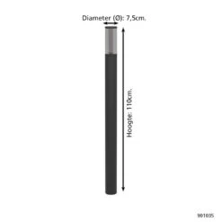 EGLO Salle Sokkellamp - E27 - 110 Cm - Smoke - Zwart 7 EGLO Salle Sokkellamp - E27 - 110 Cm - Smoke - Zwart -Eglo 9accf92259ff4482b0c436625864015e