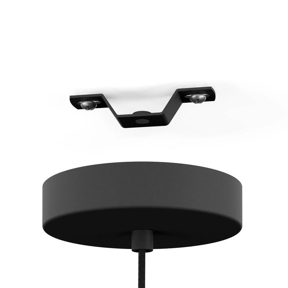 EGLO Waverton Hanglamp - E27 - Ø 48 Cm - Zwart/Wit - Textiel 8 EGLO Waverton Hanglamp - E27 - Ø 48 Cm - Zwart/Wit - Textiel - Afbeelding 8