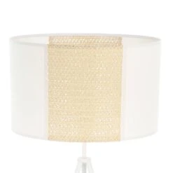 EGLO Arnhem Staande Lamp - E27 - Papier/Staal - Wit/Bruin -Eglo b7a81dfde3a0496ab95d837bd8b95f39