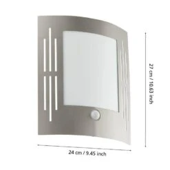 EGLO City Wandlamp - E27 - 23.5 Cm - RVS -Eglo c9e777288d584a48bb411c355349c64c