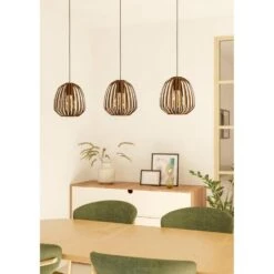 EGLO Espinal Hanglamp - 3xE27 - B 90 Cm - Brons - Staal 12 EGLO Espinal Hanglamp - 3xE27 - B 90 Cm - Brons - Staal -Eglo c9ee9d8332954baeaadab2e4ca605006