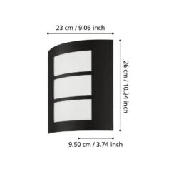 EGLO City Wandlamp - E27 - Kunststof - Zwart/Wit 5 EGLO City Wandlamp - E27 - Kunststof - Zwart/Wit -Eglo d8e0821ab53a4d90ad36154e7bdd77e9