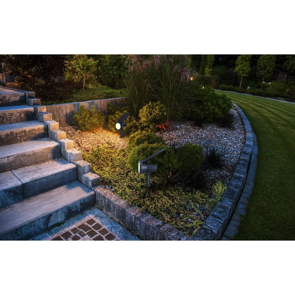 EGLO Sambuco Solar Prikspot - LED - 37,5 Cm - Zwart 6 EGLO Sambuco Solar Prikspot - LED - 37,5 Cm - Zwart - Afbeelding 6