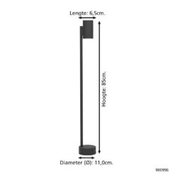 EGLO Izzalini Sokkellamp - GU10 - 85 Cm - Zwart -Eglo eae7b903aab44f2e96c85f506bb3ef81