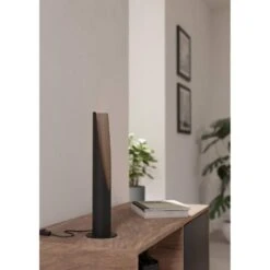 EGLO Barbotto Tafellamp - GU10 - 39,5 Cm - Zwart/Bruin - Staal -Eglo efedc8296d5d4e5c936b2ab573dbb269