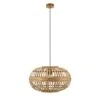 EGLO Hanglamp AMSFIELD - Rotan Hout