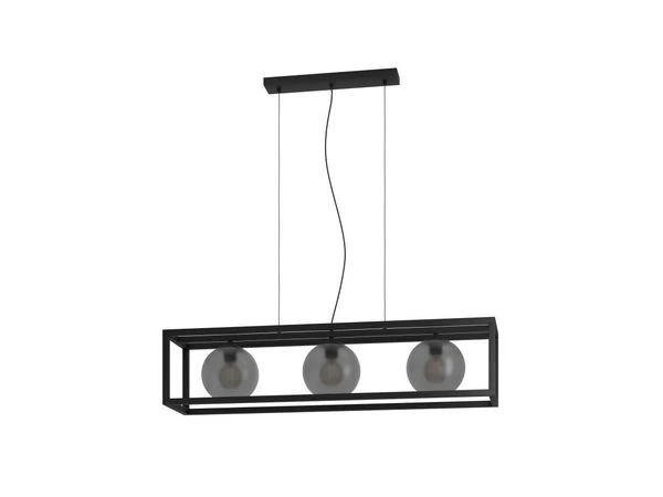 EGLO Hanglamp Arangona - Zwart Zwart 1 EGLO Hanglamp Arangona - Zwart Zwart