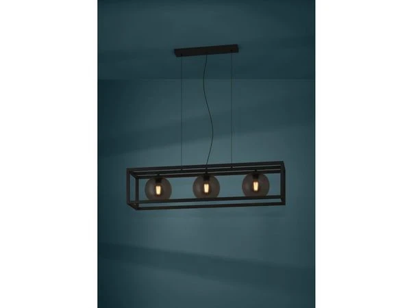 EGLO Hanglamp Arangona - Zwart Zwart 2 EGLO Hanglamp Arangona - Zwart Zwart - Afbeelding 2