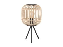 EGLO Tafellamp BORDESLEY - Hout Natuur Hout