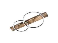 EGLO Plafondlamp BOYAL - Zwart/Bruin Bruin