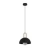 EGLO Hanglamp CALMANERA 1x - Zwart/goud Zwart