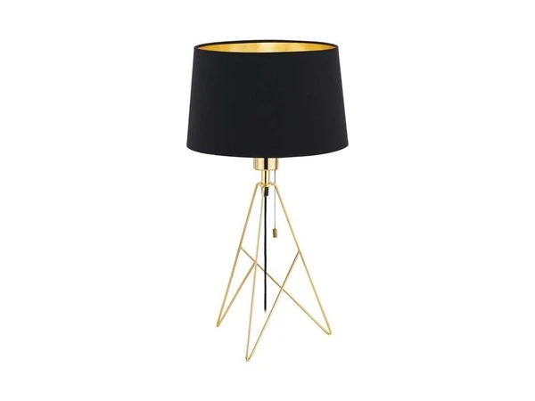 EGLO Tafellamp CAMPORALE - Messing/zwart Goud 1 EGLO Tafellamp CAMPORALE - Messing/zwart Goud