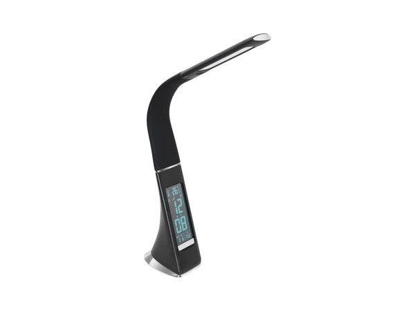 EGLO Tafellamp / Nachtlamp Met Klok COGNOLI - Zwart Zwart 1 EGLO Tafellamp / Nachtlamp Met Klok COGNOLI - Zwart Zwart