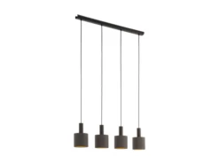 EGLO Hanglamp CONCESSA 1 - Donkerbruin Bruin