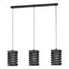 EGLO Hanglamp CREMELLA 3x - Zwart Metaal Zwart