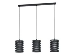 EGLO Hanglamp CREMELLA 3x - Zwart Metaal Zwart