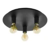 EGLO Plafondlamp PASSANO 1 - Zwart Zwart