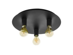 EGLO Plafondlamp PASSANO 1 - Zwart Zwart