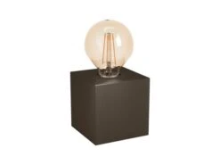 EGLO Tafellamp PRESTWICK - Donkerbruin Bruin