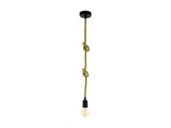 EGLO Hanglamp RAMPSIDE - Touw Zwart
