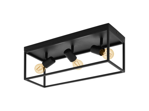 EGLO Plafondlamp SILENTINA - Zwart Zwart 1 EGLO Plafondlamp SILENTINA - Zwart Zwart