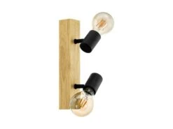 EGLO Spot TOWNSHEND 3 - Hout & Zwart Zwart