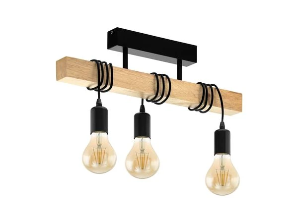 EGLO Hanglamp TOWNSHEND - Hout/metaal Hout 1 EGLO Hanglamp TOWNSHEND - Hout/metaal Hout