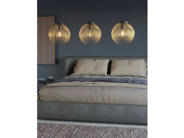 EGLO Hanglamp VENEZUELA - Zwart/Goud Zwart 2 EGLO Hanglamp VENEZUELA - Zwart/Goud Zwart - Afbeelding 2